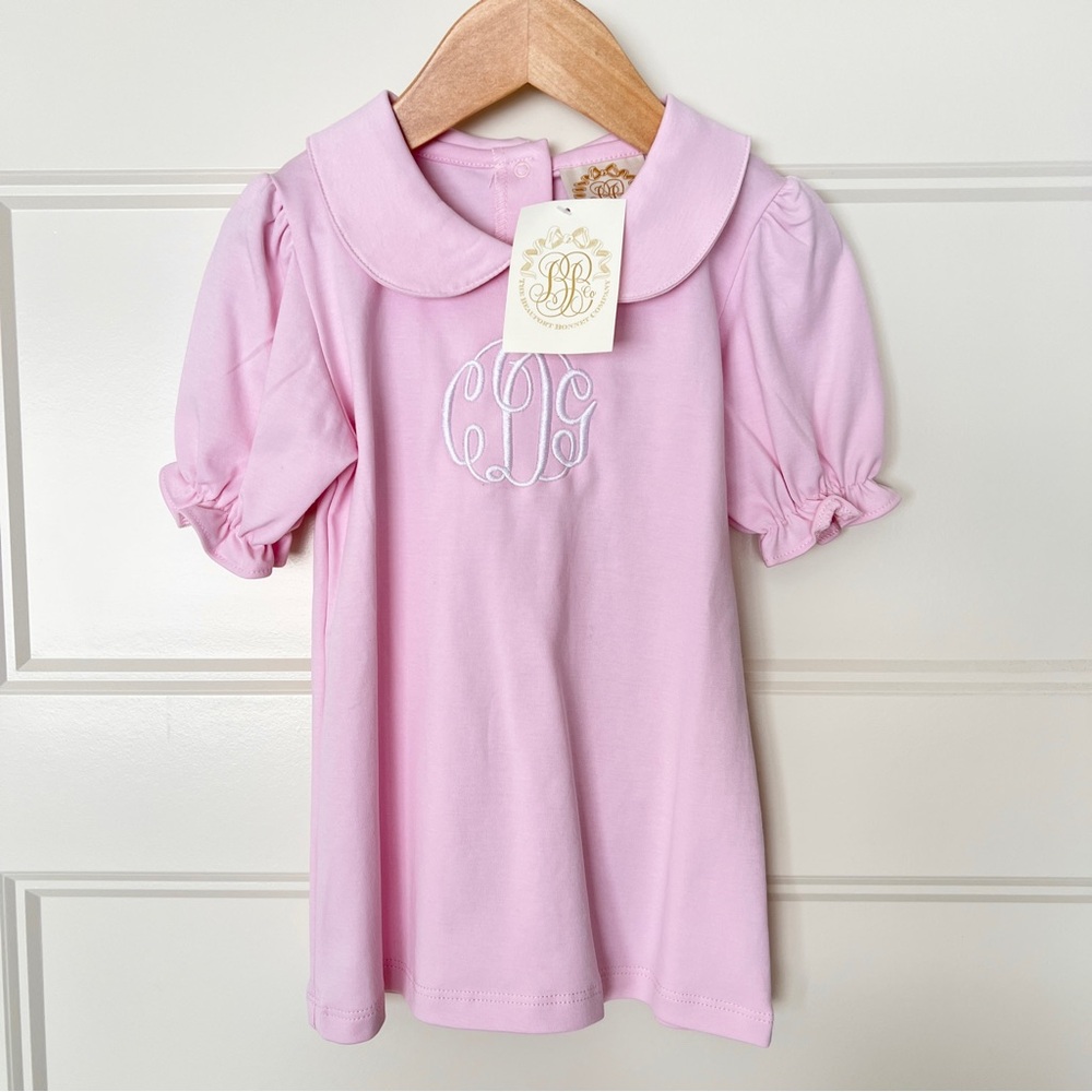 NWT The Beaufort Bonnet Co Maude's Peter Pan Collar Shirt - Palm Beach Pink - 5